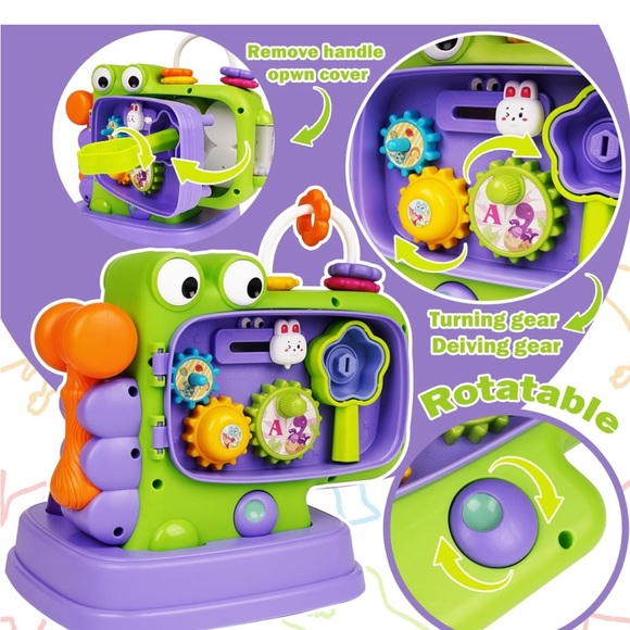 Baby👶🏽 7 in 1 Versatile Activity Cube wShape Sorter Activity&Whack A Mole Game - Picture 6 of 8